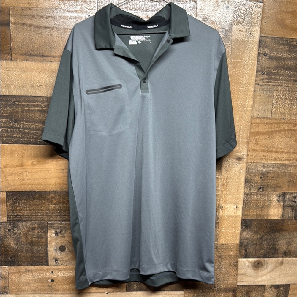Nike Golf Tour Performance Dri-Fit Gray Polo Shirt Women's Size Large